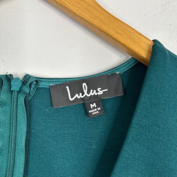 Lulus Haute in Here Forest Green Long Sleeve Bodycon Dress - Picture 3 of 7
